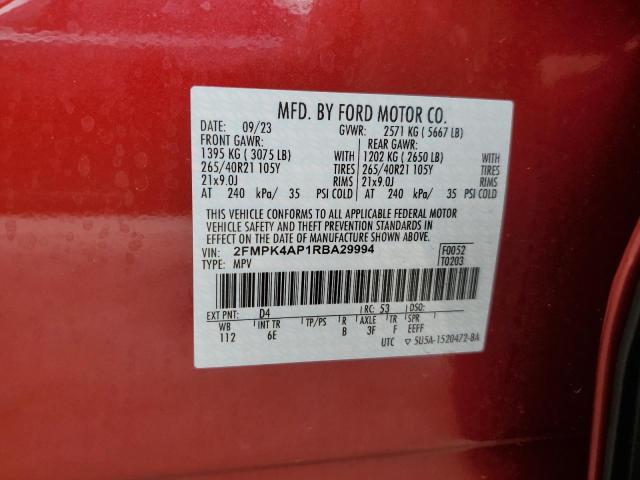 2024 FORD EDGE ST - 2FMPK4AP1RBA29994