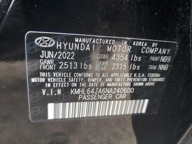 2022 HYUNDAI SONATA SEL - KMHL64JA6NA240600