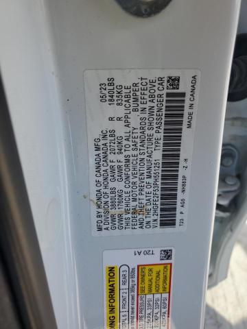 2023 HONDA CIVIC SPOR - 2HGFE2F53PH551251