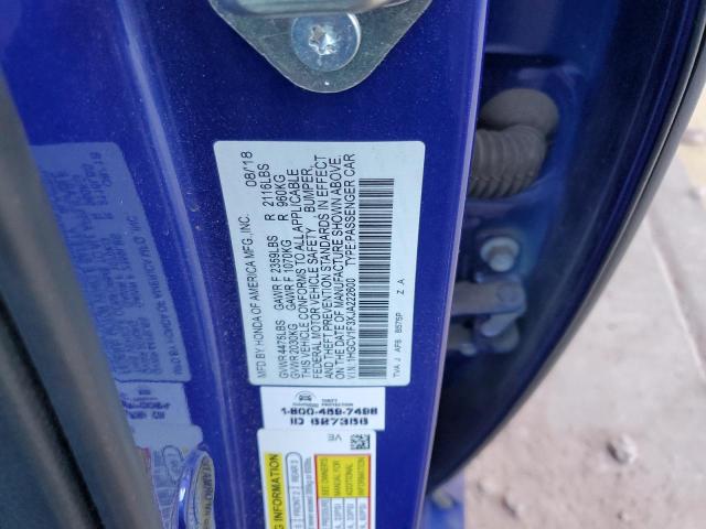 2018 HONDA ACCORD SPO - 1HGCV1F3XJA222600
