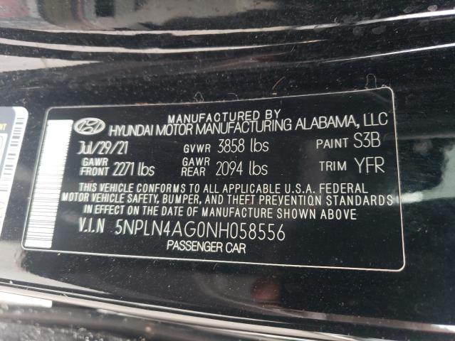 2022 HYUNDAI ELANTRA SE - 5NPLN4AG0NH058556