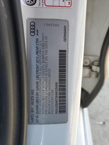 2017 AUDI A6 PREMIUM - WAUG8AFC9HN025666