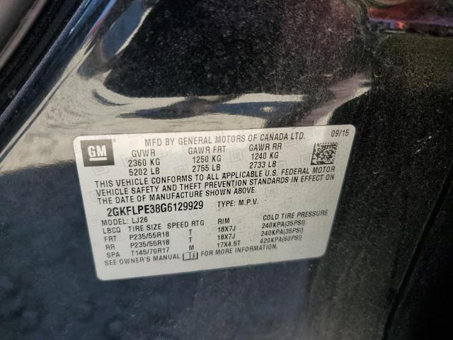 2016 GMC TERRAIN SL - 2GKFLPE38G6129929