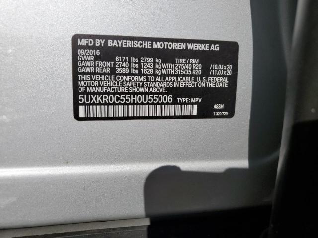 2017 BMW X5 XDRIVE3 - 5UXKR0C55H0U55006
