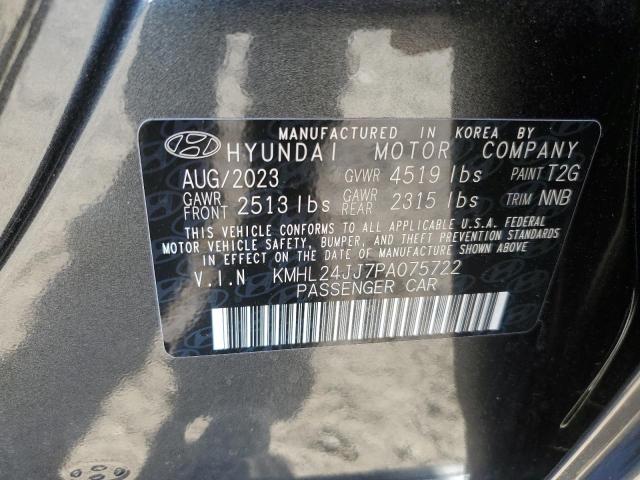 VIN KMHL24JJ7PA075722 2023 HYUNDAI SONATA no.12