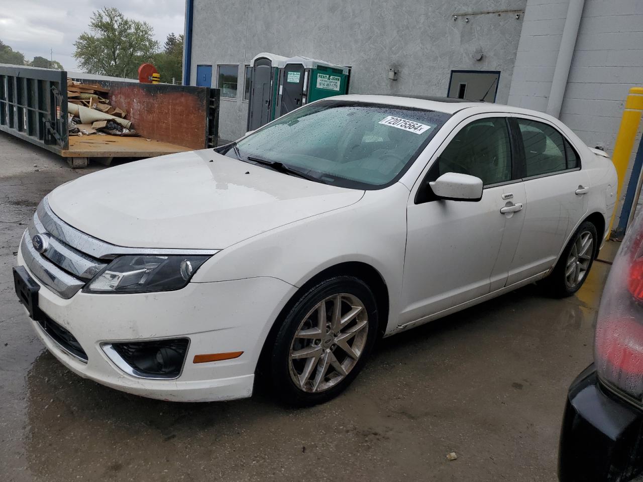 FORD FUSION SEL 2012 white sedan 4d gas 3FAHP0JAXCR129489 photo #1