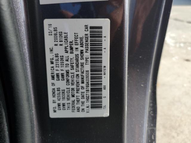 VIN 1HGCT1B76GA009506 2016 Honda Accord, EX no.13