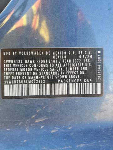 2020 VOLKSWAGEN JETTA S - 3VWCB7BU8LM072952