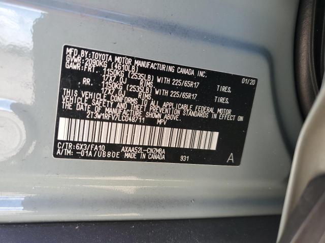 VIN 2T3W1RFV7LC048711 2020 Toyota RAV4, Xle no.14