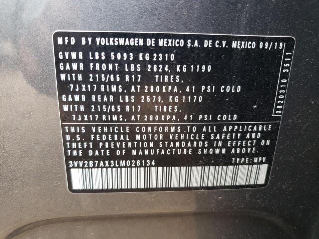 2020 VOLKSWAGEN TIGUAN SE - 3VV2B7AX3LM026134
