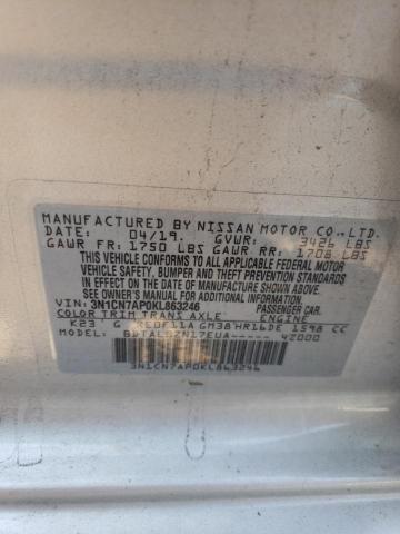 2019 NISSAN VERSA S - 3N1CN7AP0KL863246