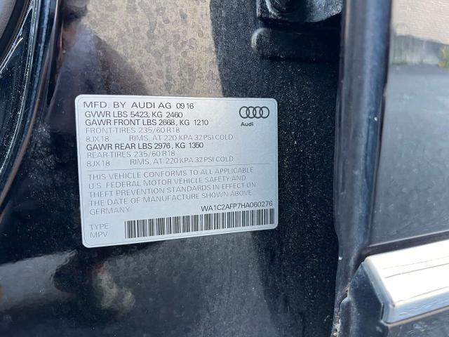 VIN WA1C2AFP7HA060276 2017 Audi Q5, Premium no.10