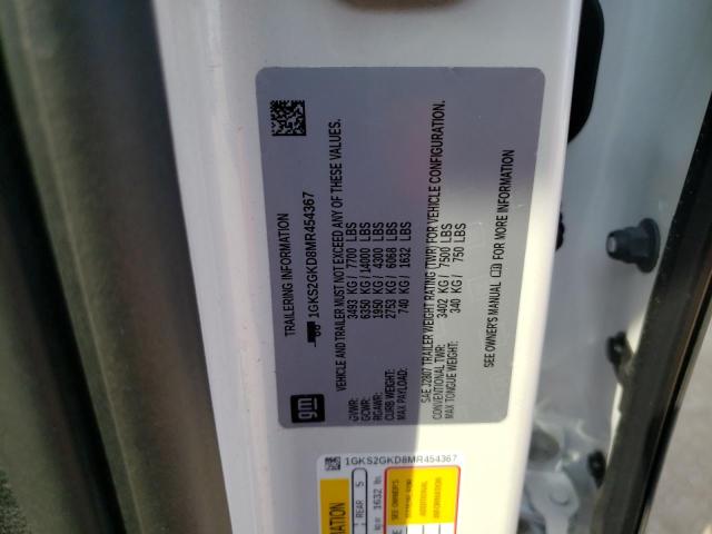 2021 GMC YUKON XL K - 1GKS2GKD8MR454367