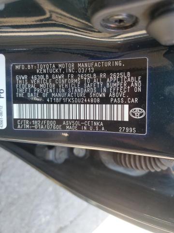 VIN 4T1BF1FK5DU244808 2013 Toyota Camry, L no.12