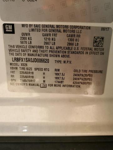 VIN LRBFX1SA0JD006620 2018 Buick Envision, Essence no.13