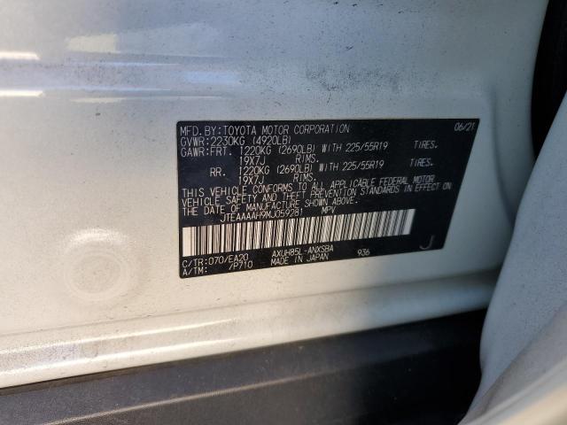 2021 TOYOTA VENZA LE - JTEAAAAH9MJ059281