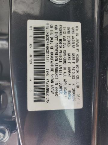 2011 ACURA TSX JH4CU2F6XBC011421  73289094