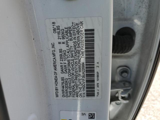2018 HONDA ACCORD SPO - 1HGCV1F38JA226984