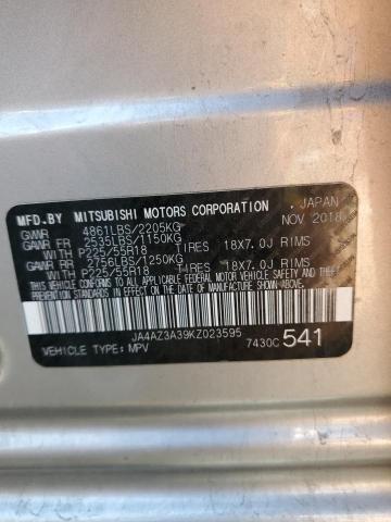 2019 MITSUBISHI OUTLANDER - JA4AZ3A39KZ023595