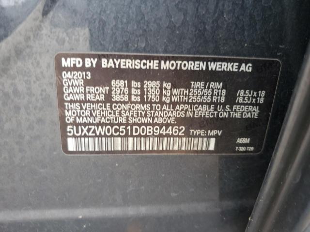 VIN 5UXZW0C51D0B94462 2013 BMW X5, Xdrive35D no.13