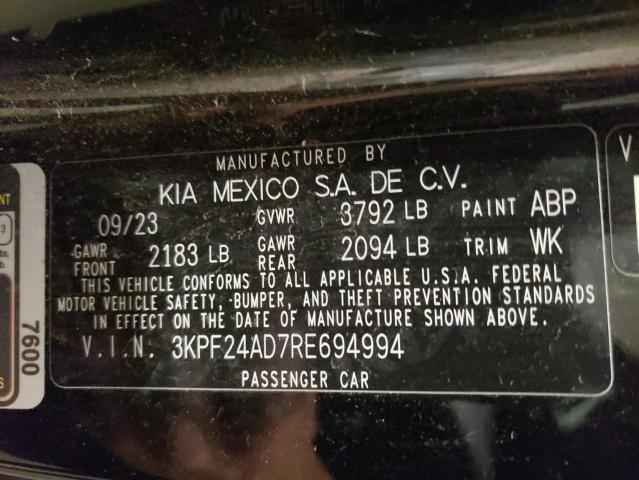 2024 KIA FORTE LX - 3KPF24AD7RE694994