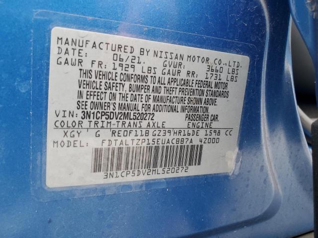 2021 NISSAN KICKS SR - 3N1CP5DV2ML520272