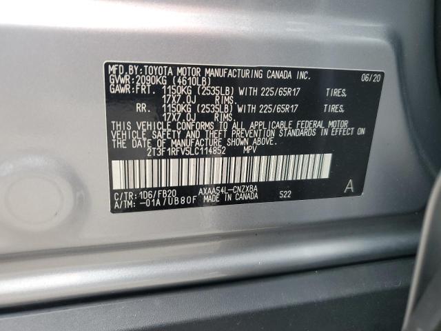 2020 TOYOTA RAV4 LE - 2T3F1RFV5LC114852