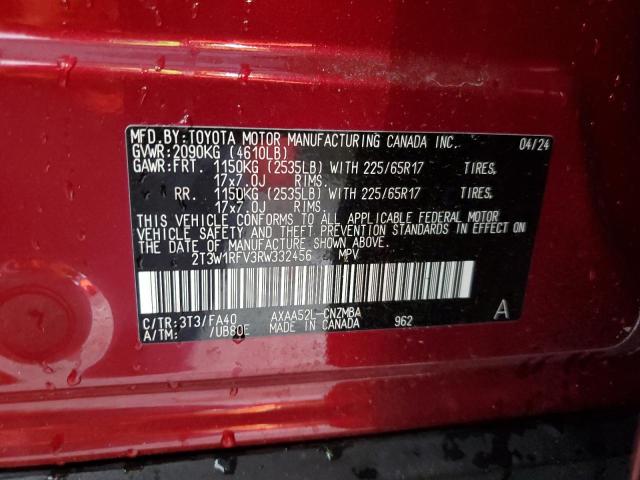 VIN 2T3W1RFV3RW332456 2024 Toyota RAV4, Xle no.14