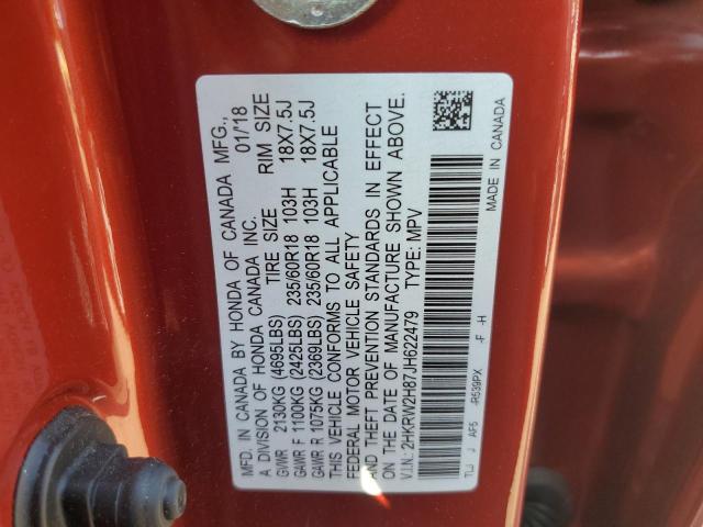 2018 HONDA CR-V EXL - 2HKRW2H87JH622479