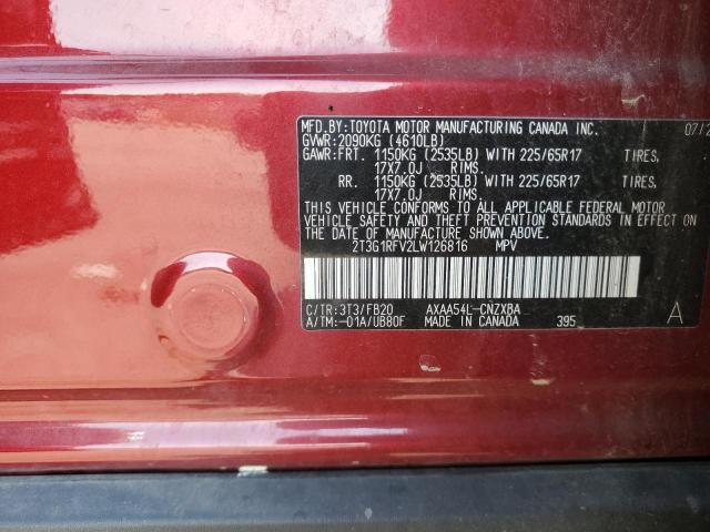 2020 TOYOTA RAV4 LE - 2T3G1RFV2LW126816