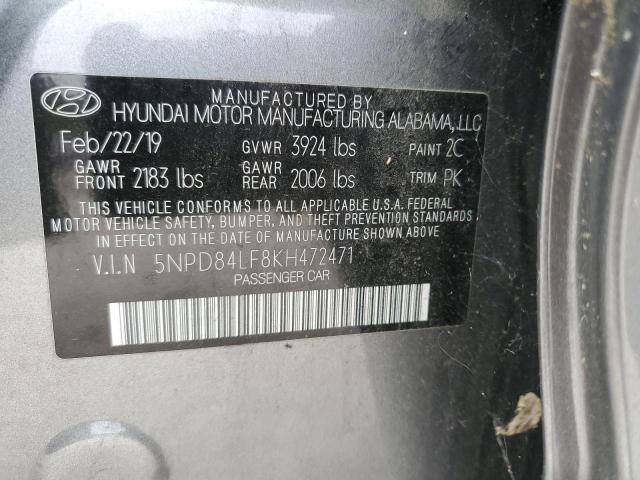 2019 HYUNDAI ELANTRA SE - 5NPD84LF8KH472471