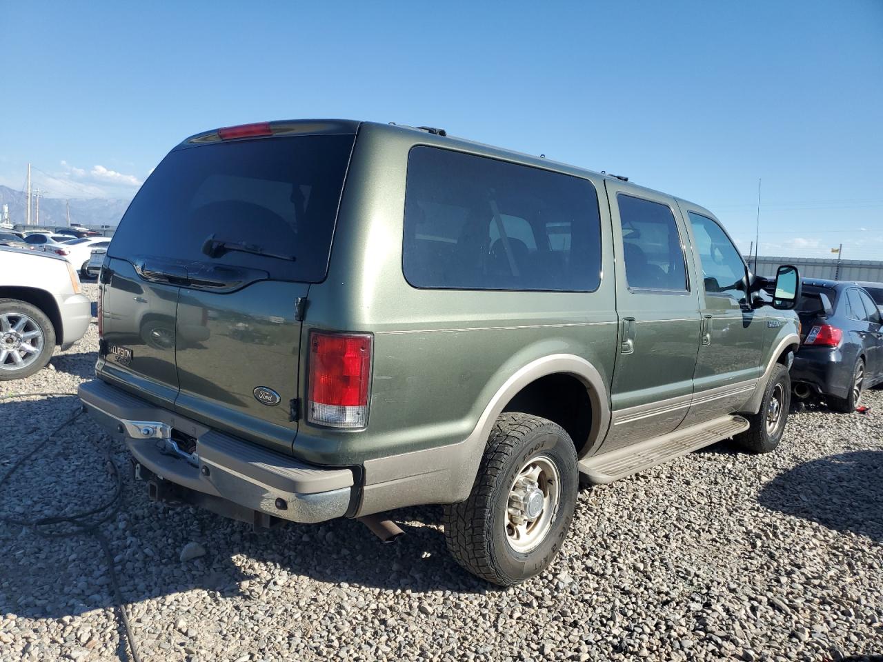 FORD EXCURSION 2000 green  gas 1FMNU43S7YED17539 photo #4