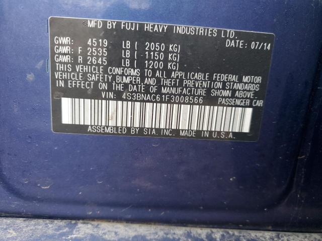 2015 SUBARU LEGACY 4S3BNAC61F3008566