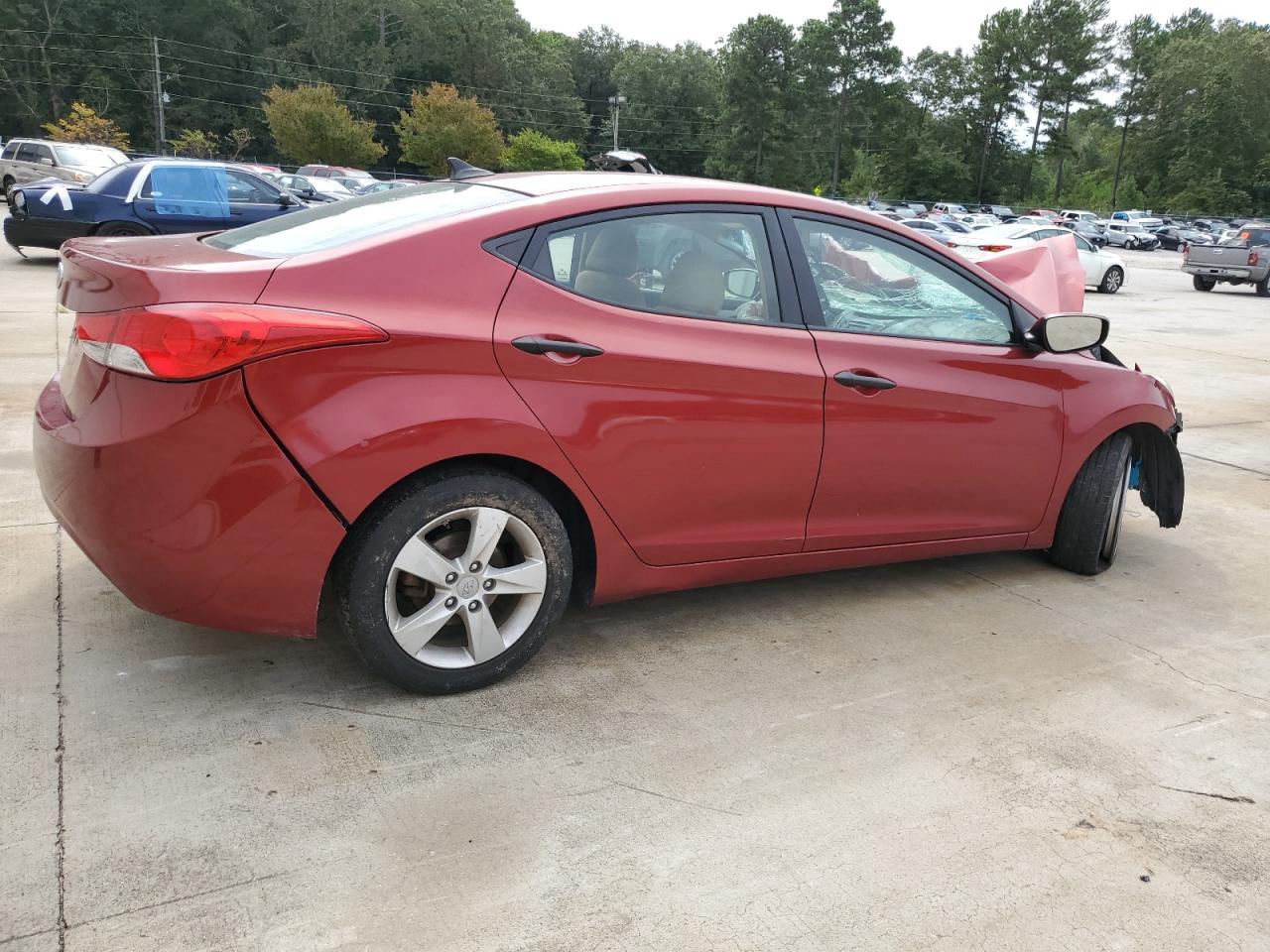 Lot #2909515333 2013 HYUNDAI ELANTRA GL