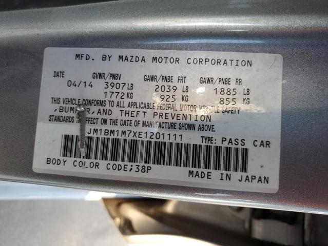 VIN JM1BM1M7XE1201111 2014 Mazda 3, Grand Touring no.12