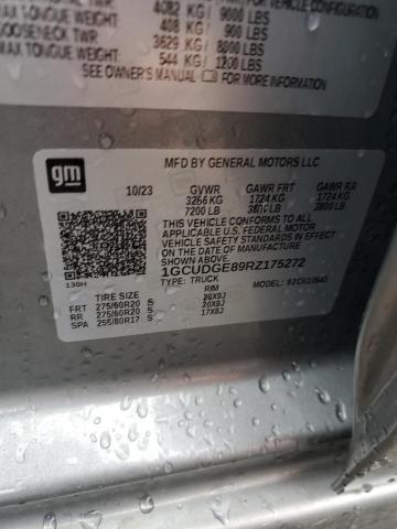 2024 CHEVROLET SILVERADO - 1GCUDGE89RZ175272