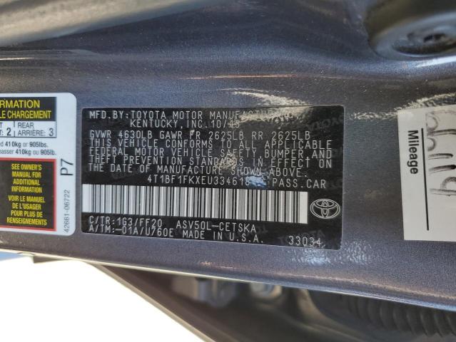 VIN 4T1BF1FKXEU334618 2014 Toyota Camry, L no.13