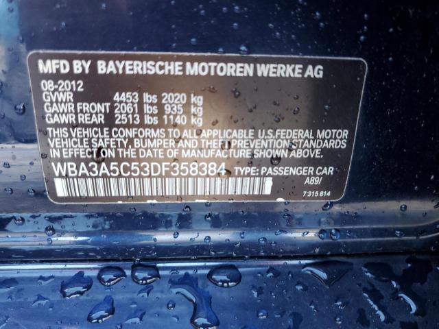 VIN WBA3A5C53DF358384 2013 BMW 3 Series, 328 I no.13