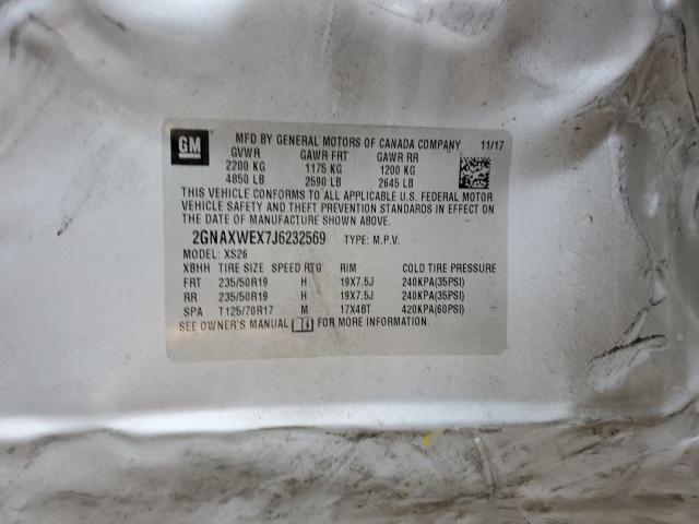 2018 CHEVROLET EQUINOX PR - 2GNAXWEX7J6232569