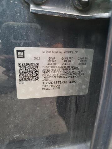 2019 CHEVROLET MALIBU LT - 1G1ZD5ST1KF104392