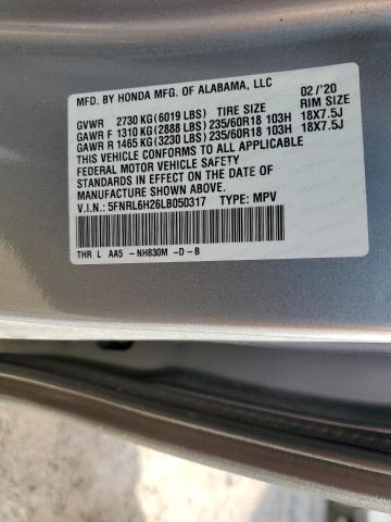 2020 HONDA ODYSSEY LX 5FNRL6H26LB050317