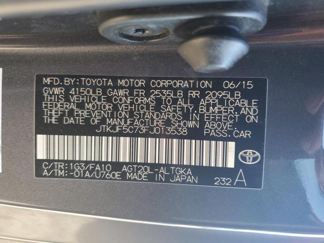 2015 TOYOTA SCION TC - JTKJF5C73FJ013538