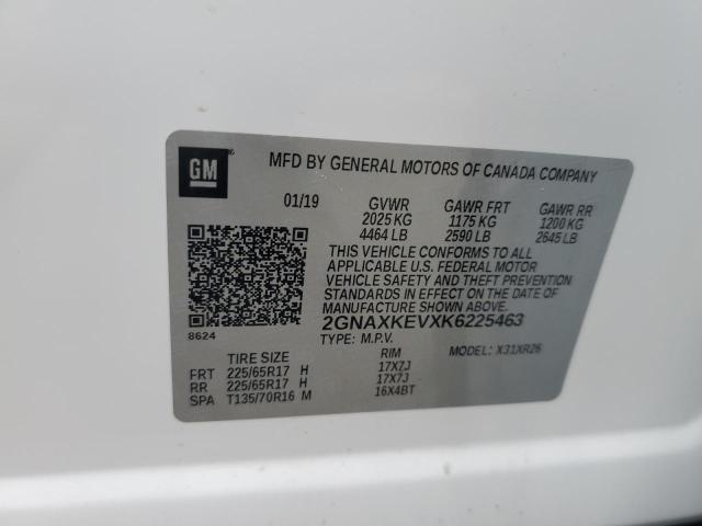 2019 CHEVROLET EQUINOX LT - 2GNAXKEVXK6225463