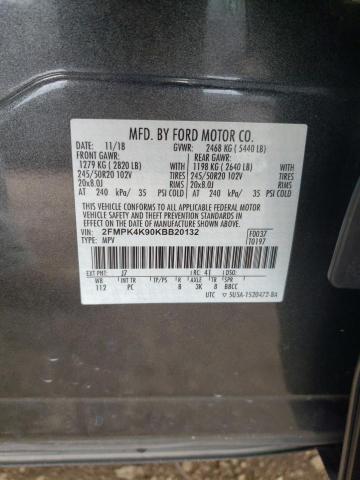 2019 FORD EDGE TITAN - 2FMPK4K90KBB20132