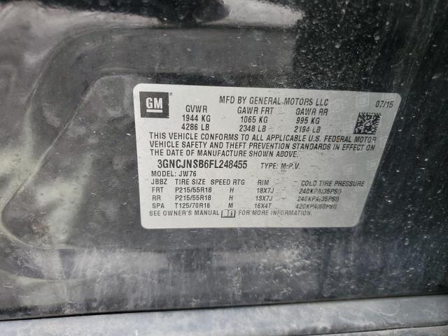 2015 CHEVROLET TRAX LTZ 3GNCJNSB6FL248455