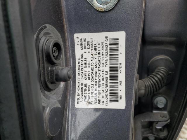 2019 HONDA CIVIC SPOR - 2HGFC2F83KH511633
