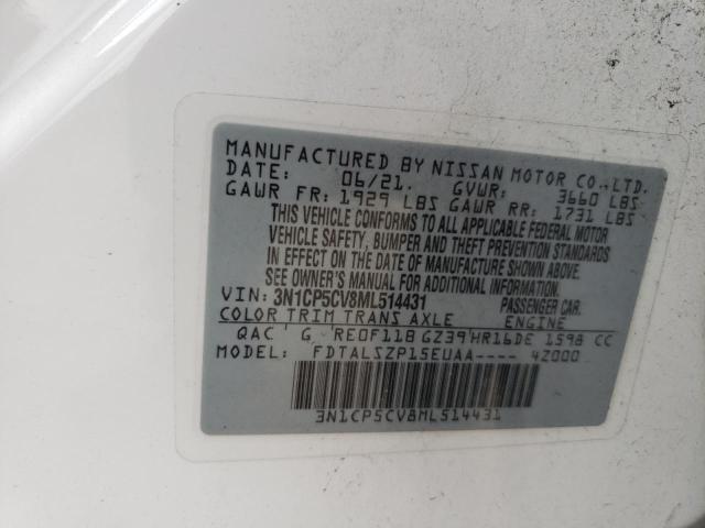 2021 NISSAN KICKS SV - 3N1CP5CV8ML514431