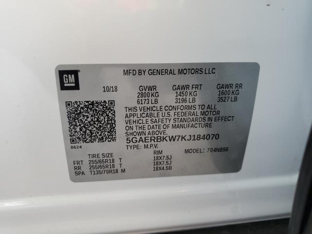 2019 BUICK ENCLAVE ES - 5GAERBKW7KJ184070