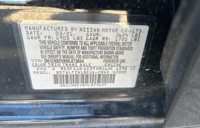 2021 NISSAN VERSA SV 3N1CN8EV8ML873654  72621164