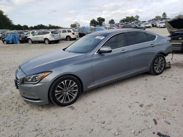 GENESIS G80 BASE 2017 silver  gas KMHGN4JE0HU191405 photo #1